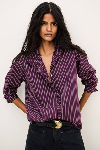 BA&SH - Elvire Shirt - Burgundy