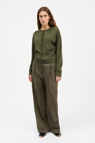 SKALL - Amara Cardigan - Green Mélange