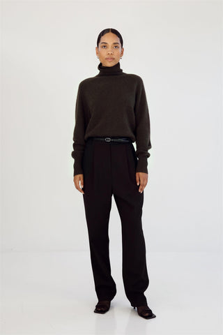 ALMADA LABEL - Gigi Turtleneck Sweater - Chocolate