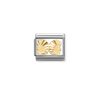 Nomination - Link ZODIAC steel 18k gold DIAMOND CUT GEMINI