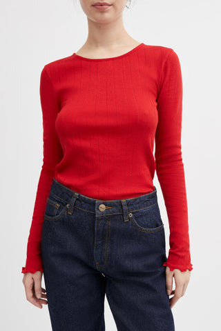 SKALL - Edie Blouse - Aurora Red