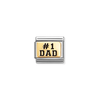 Nomination - Link CLASSIC PLATES 18k gold DAD N1