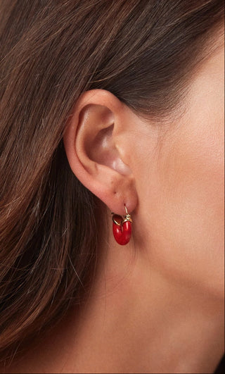 ANNI LU - Petit Swell Hoop - Bright Red
