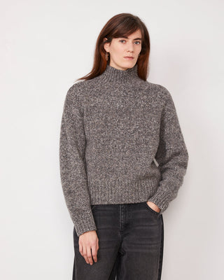 Officine Générale - Vesna Knitted Jumper - Midgrey/Anthracite