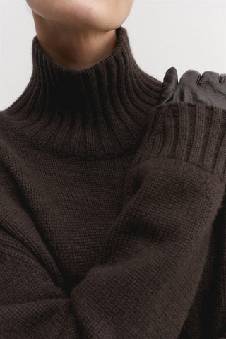ALMADA LABEL - Pre-Order Nola Turtleneck Sweater - Chocolate