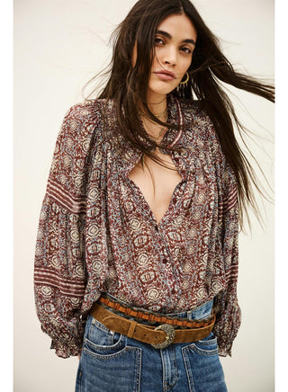 BA&SH - Denna Shirt - Burgundy