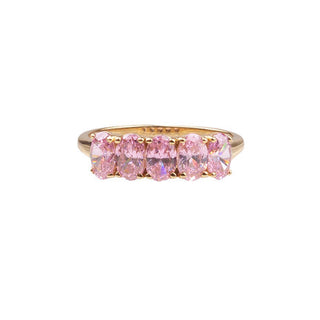 All The Luck in the World - Chérie Ring Ovals - Light Pink