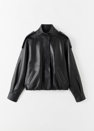 ALMADA LABEL - Mija Leather Coat - Black