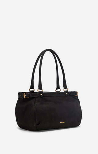 VANESSA BRUNO - Lune 48H Bag - Black Nubuck