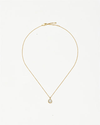 MISSOMA - Molten Soft Square Pavé Pendant Necklace - Gold