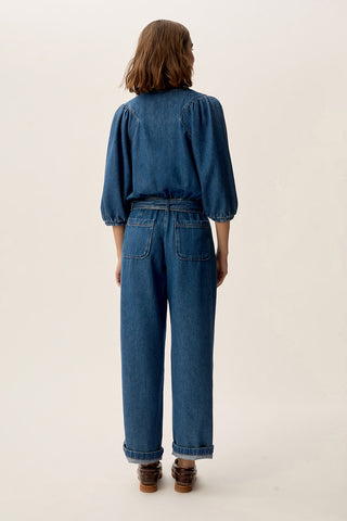 DES PETITS HAUTS - Larry Jumpsuit - Middle Blue