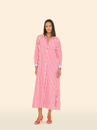 XIRENA - Boden Dress - Scarlet Stripe
