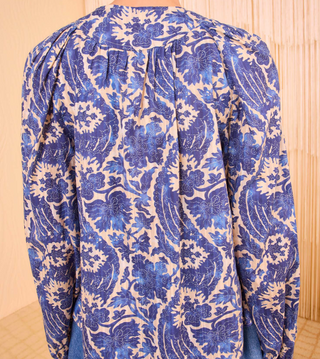 ULLA JOHNSON - Brea Blouse - Ocean