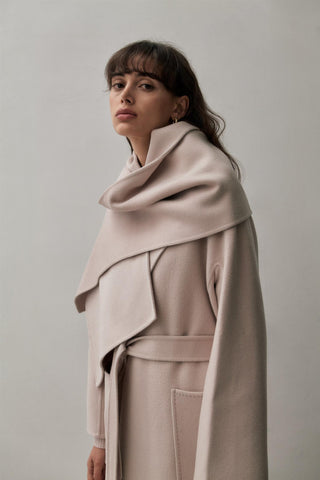 THE CURATED - The Long Cashmere Scarfs - Bone White