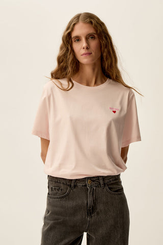 DES PETITS HAUTS - Gazoline Tee-Shirt - Poudre