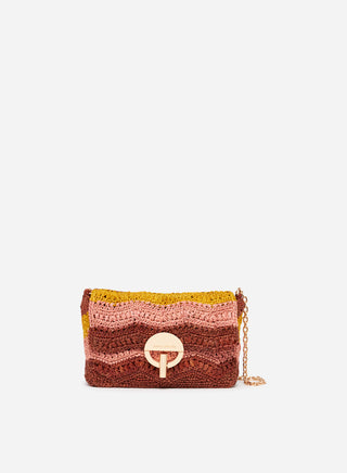 VANESSA BRUNO - Moon Handbag - Multico/Rose