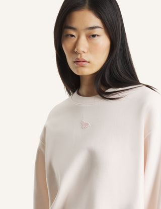 MAISON KITSUNÉ - Baby Fox Oversize Sweatshirt - Mauve