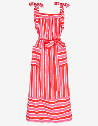 PINK CITY PRINTS - Palma Dress - Raspberry Stripe