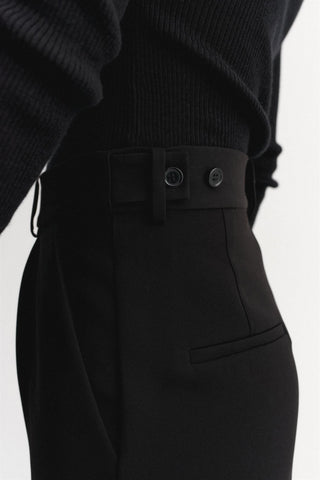 ALMADA LABEL - Blair Crepe Shorts - Black