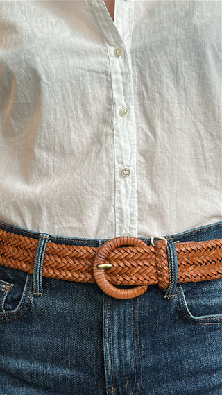 DRAGON DIFFUSION - Ply Wrapped Leather Buckle - Safari