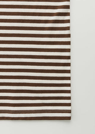 AIAYU - Classic Circular Tee Striped - Mix Coffee