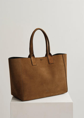 Koné - Large Filippo Bag - Suede Brandy
