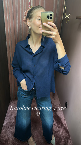 SACRÉCOEUR - Enora Wool Shirt - Encre
