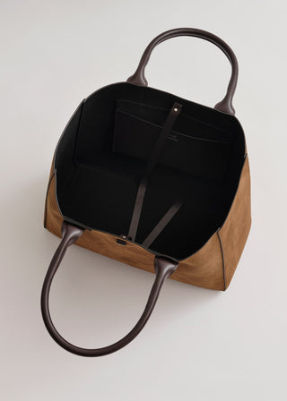Koné - Filippo Work Mix Bag - Brandy/Dark Brown Suede