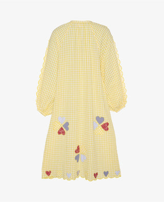 SISSEL EDELBO - Kamal Dress - Yellow Checks