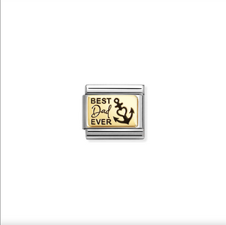 Nomination - Link 18K Gold Plate BEST DAD EVER