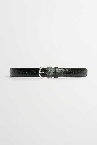 SKALL - Casual Belt - Croco Black