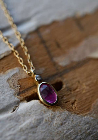 5 OCTOBRE - Aby Necklace - Pink Sapphire