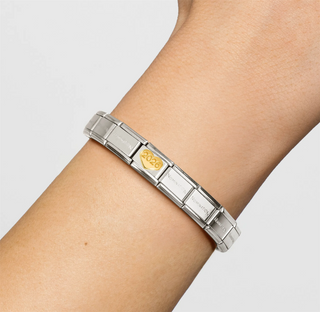 Nomination - Link CLASSIC symbols steel 18k gold 2026 HEART