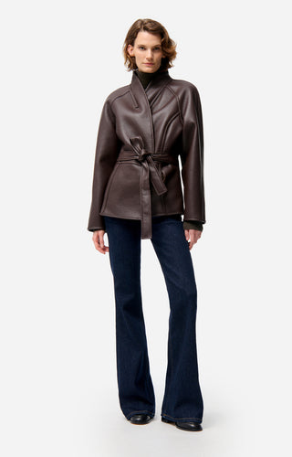 VANESSA BRUNO - Fur Jacket - Brown