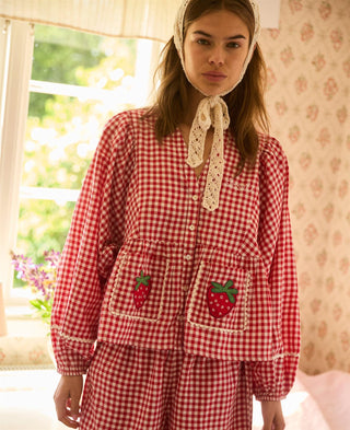 SISSEL EDELBO - Bobbie Top - Red Checks