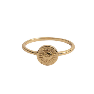 All The Luck in the World - Magique Goldplated Ring Coin - Sun