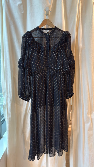 Feeka - Heloise Dress - Georgette Pois Dore