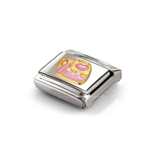 Nomination - Link SYMBOLS steel 18k gold PINK BACKPACK