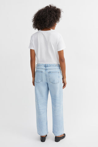 SKALL - Taylor Cropped Jeans - Worn Light Blue