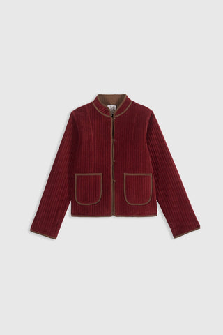 MARIA DE LA ORDEN - Fittonia Jacket - Cabernet