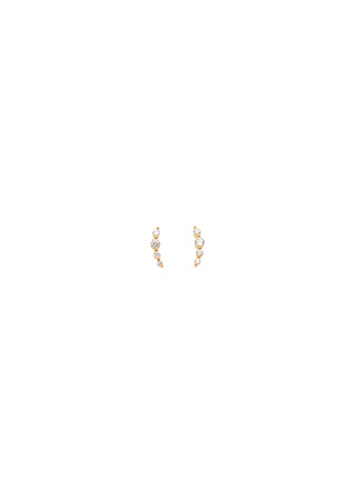 Pico Copenhagen - Starfall Crysta Studs - Clear