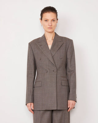 Officine Générale - Leor Blazer - Coffee/Cream
