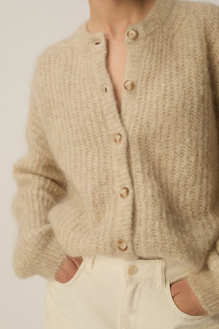 DES PETITS HAUTS - Alma Cardigan - Latte