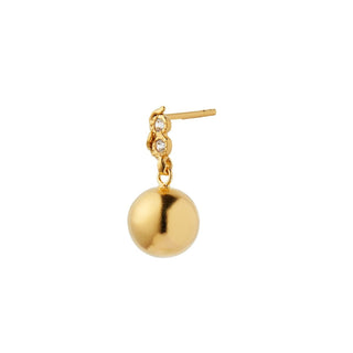 STINE A - Twin Flow & Disco Ball Earring - Gold