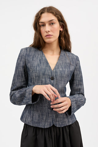 SKALL - Adriane Blazer - Indigo/linen