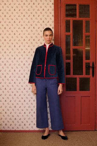 MARIA DE LA ORDEN - Fittonia Jacket - Navy