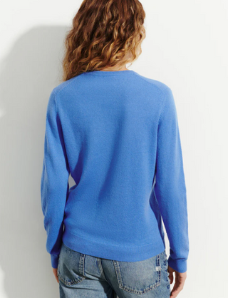 BOMPARD - Classic Round Neck Pullover - Blue Althea