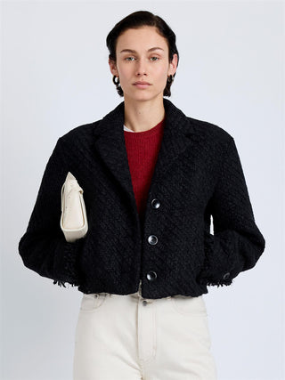 PROENZA SCHOULER - Nima Jacket Basket Weave - Black