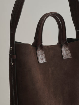 Koné - Leonardo Mix Bag - Palissandro Suede+Croco