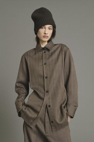 SOEUR - PRE-ORDER Lisbonne Shirt - Marron/Parme